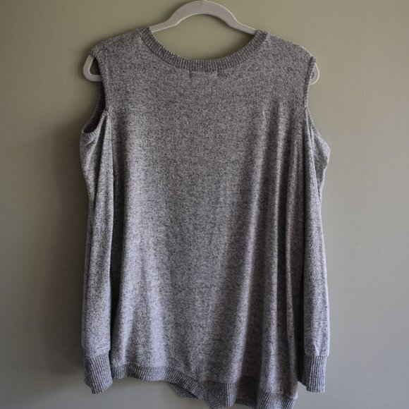 Just U In Gray Shoulder cut out Sweater - Picture 6 of 6